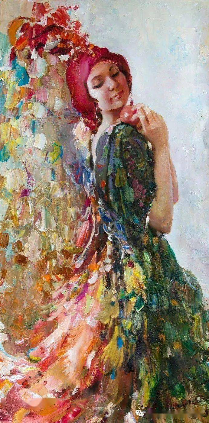 俄罗斯画家卡琳塔蒂亚娜油画作品唯美的笔触与色彩