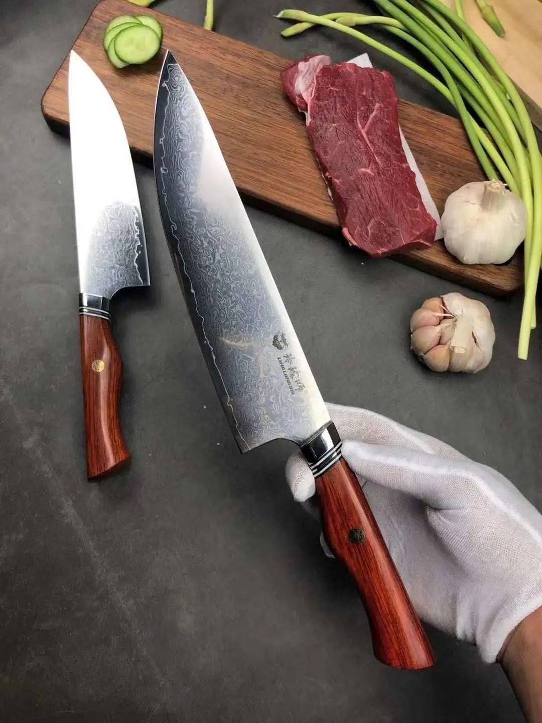 【关羽·大师厨刀】刀口开刃锋利度非常高,长期使用