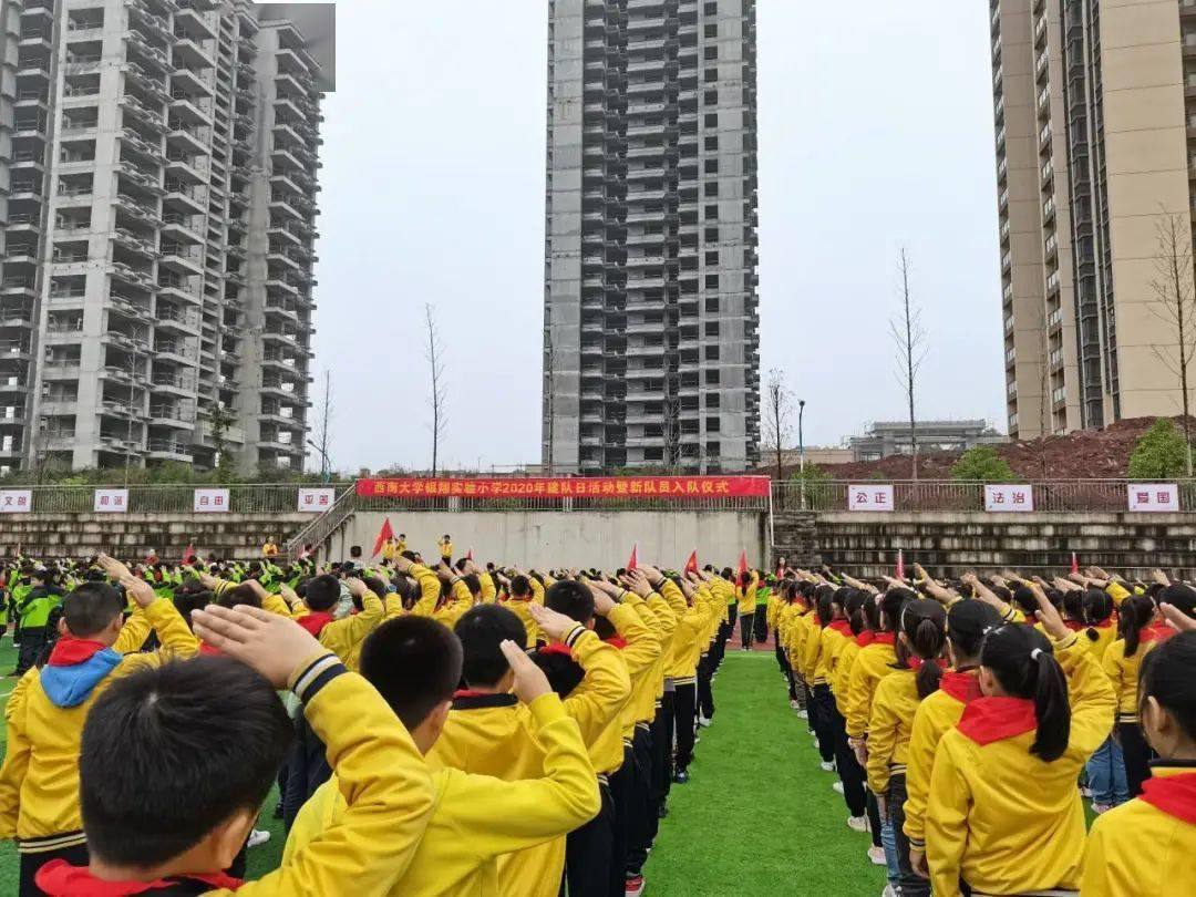 队旗飘扬,队歌嘹亮//合川区各少先队组织开展少先队活动_小学