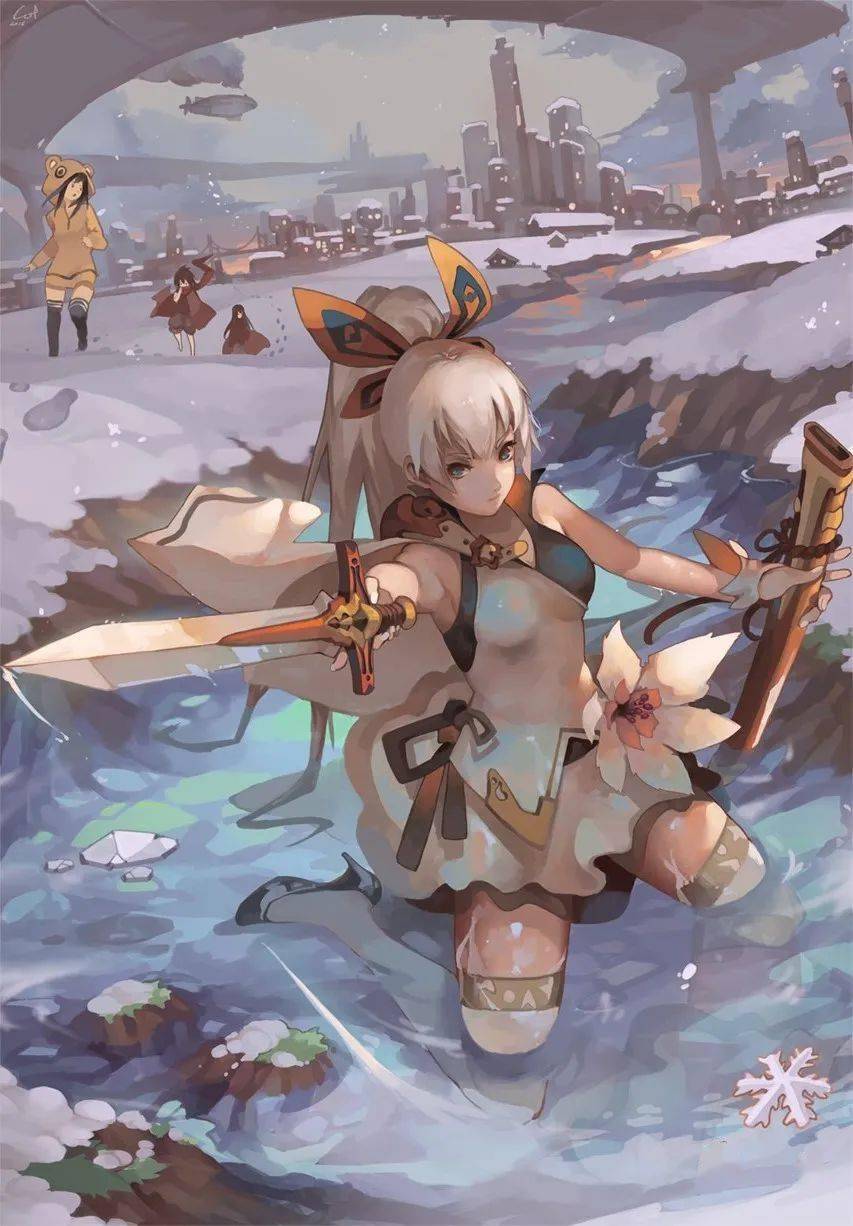 不常见的美式二次元画风口味广泛酷爱画妹子的自由插画师cottan