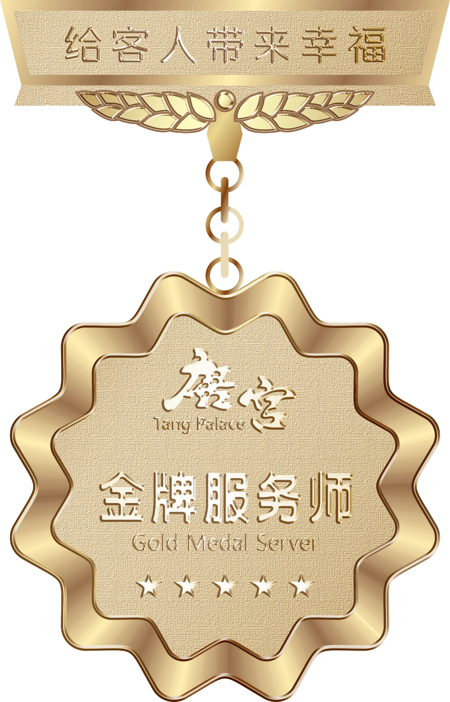 利他经营用心做事传递幸福成就唐宫金牌服务师