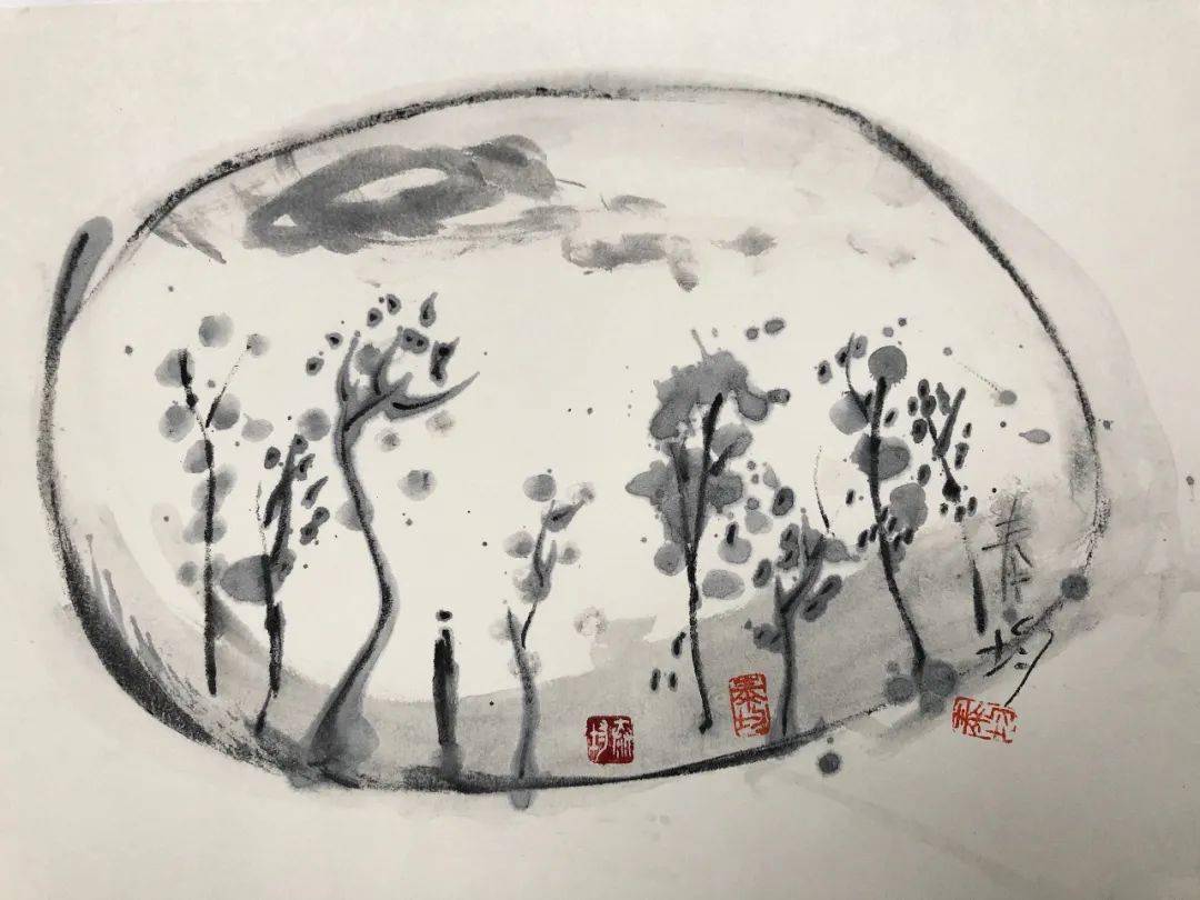 你不是一棵孤立的树而是一片发光的森林画行者郑泰均zhengtaijun