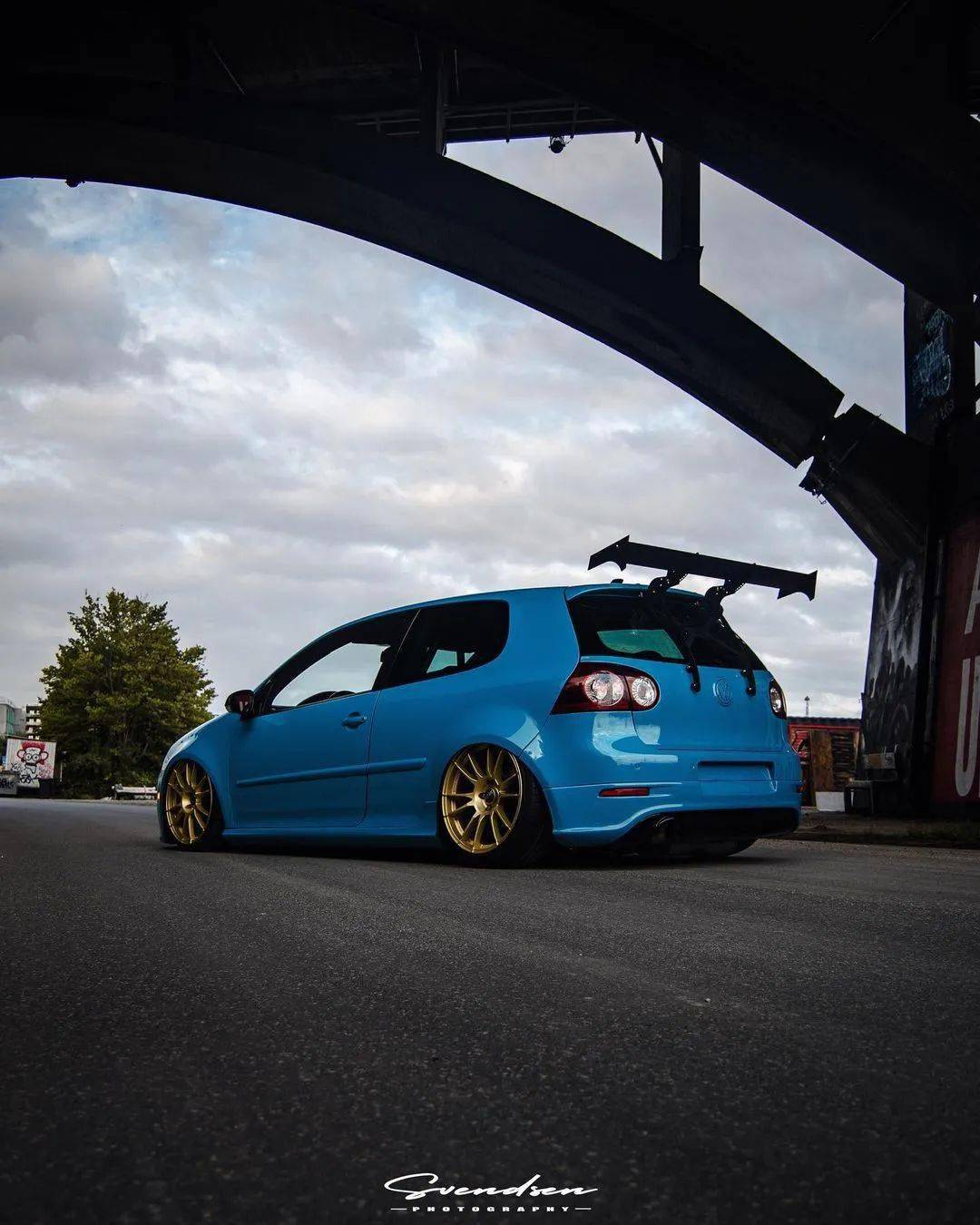 大尾翼合金轮毂改装经典两门mk5gti