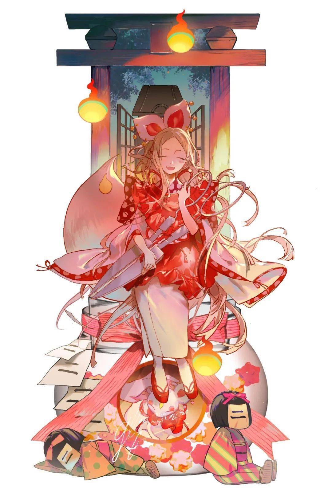 她画的花子君,也太太太太太可爱了!_多糖