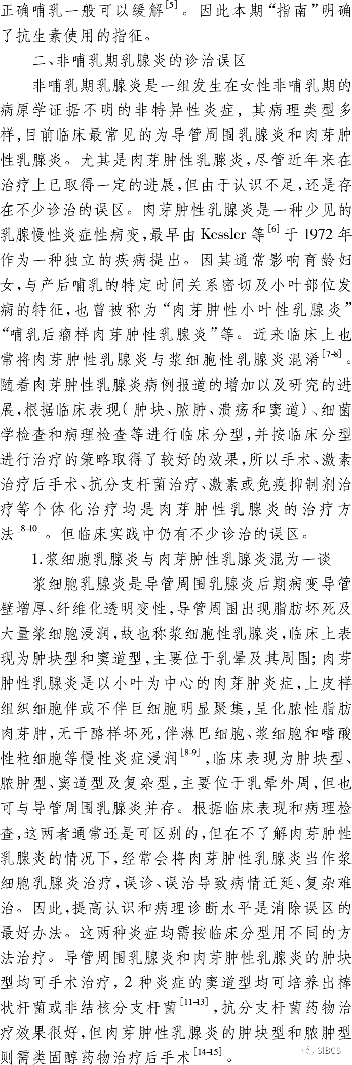 常見的哺乳期急性乳腺炎症雖較易診斷,但在回乳指徵,膿腫處理和抗生素