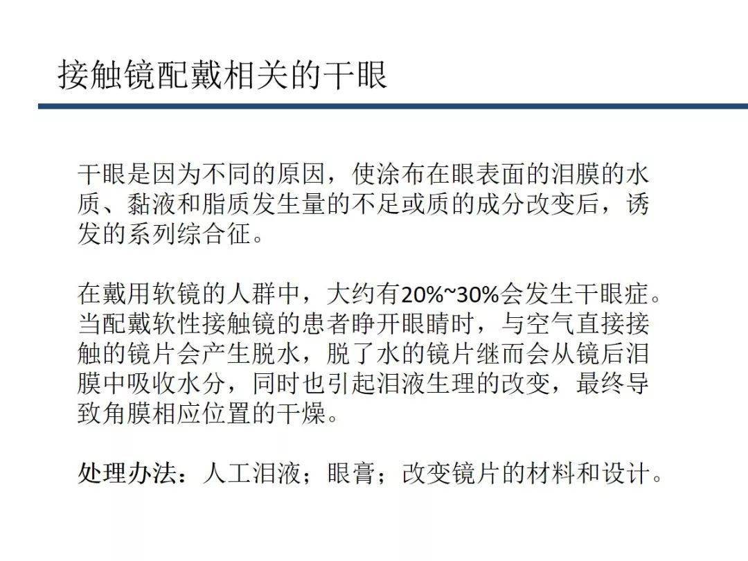 可能出现配戴接触镜后角膜水肿的情况