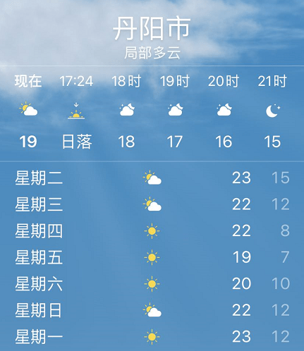 降至个位数冷空气又要来丹阳气温