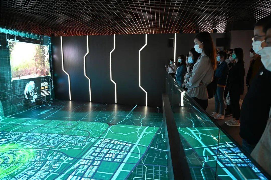 张江科学城展厅,重点聚焦科创中心国家战略,突出科创元素,体现张江