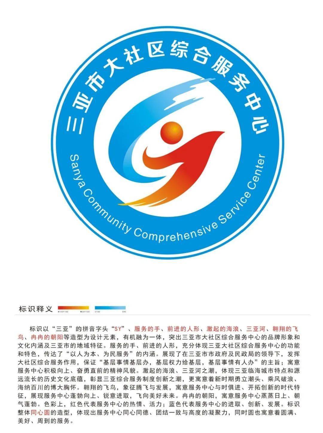 三亚市大社区综合服务中心logo征集活动获奖作品公示
