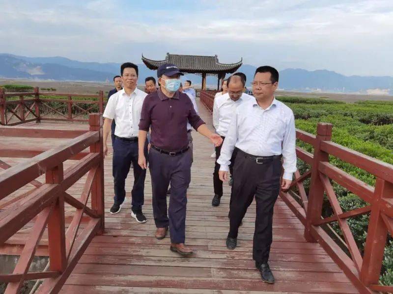 福建省林业局副局长刘亚圣深入福州调研沿海防护林建设和苗木培育工作