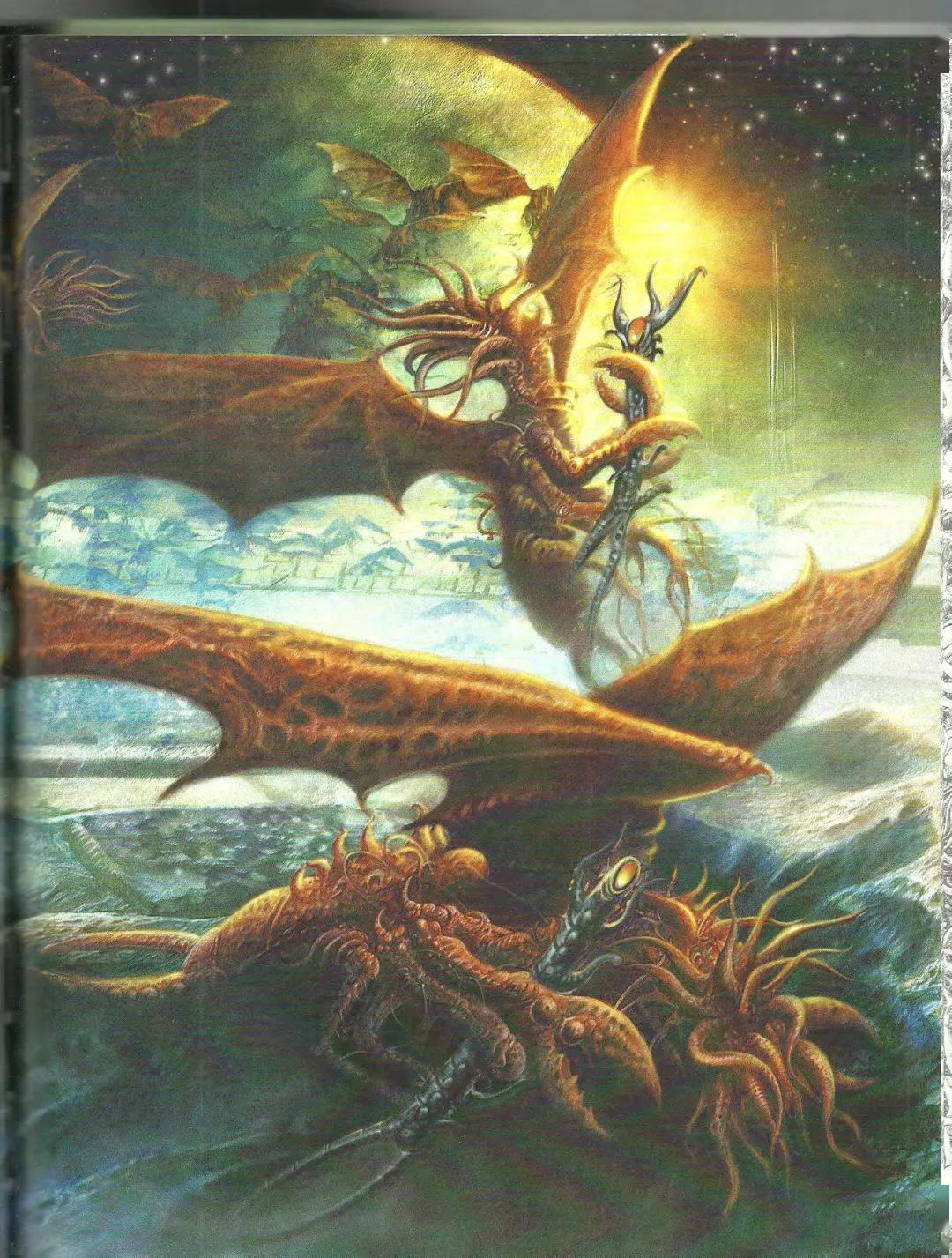 设定素材克苏鲁神话艺术设定画册怪物生物概念参考