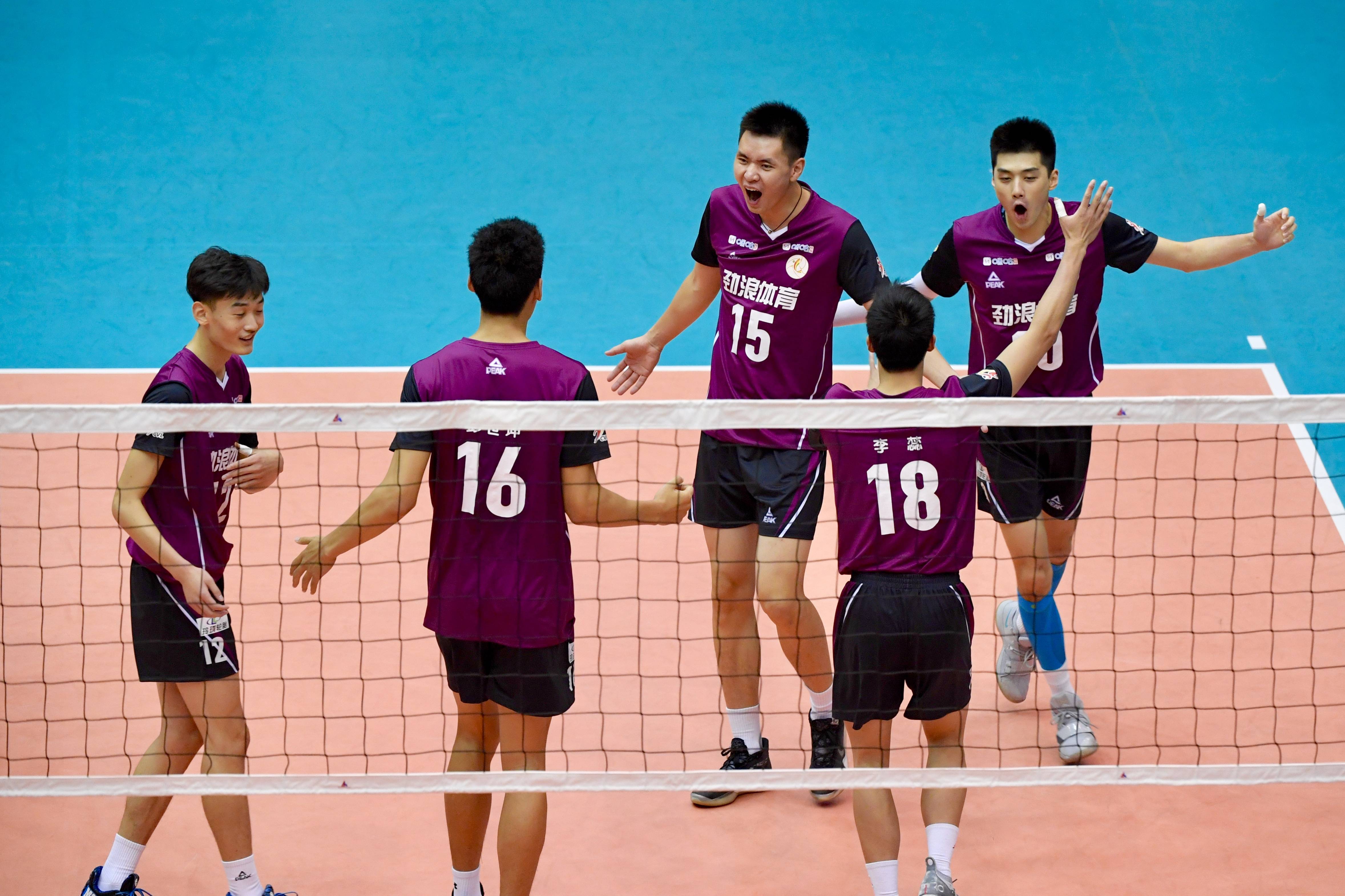 排球全国男排锦标赛四川队胜山东队