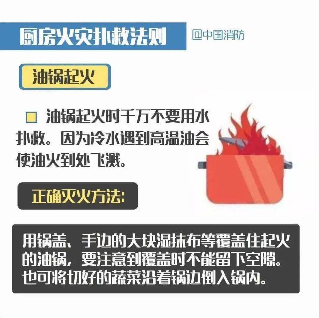 油锅起火吓坏居民做饭时千万不能少了它