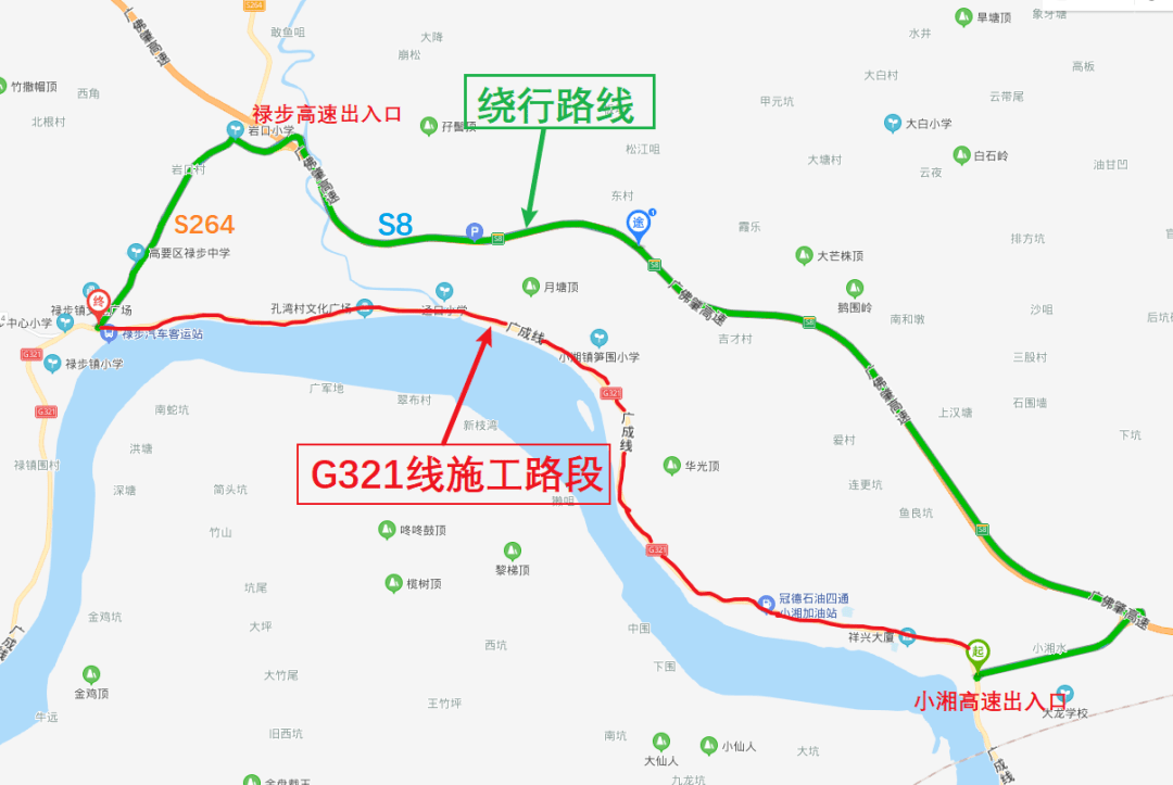 321国道全程线路详细图片