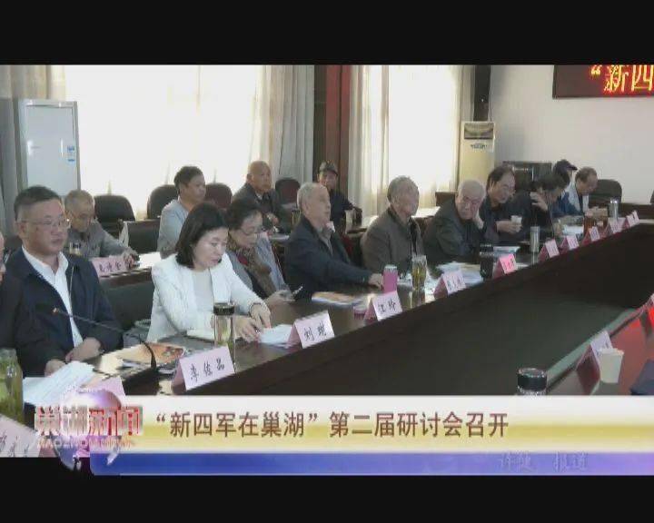 合肥市新四军历史研究会会长江玲,巢湖市领导张勇华,刘琳,李