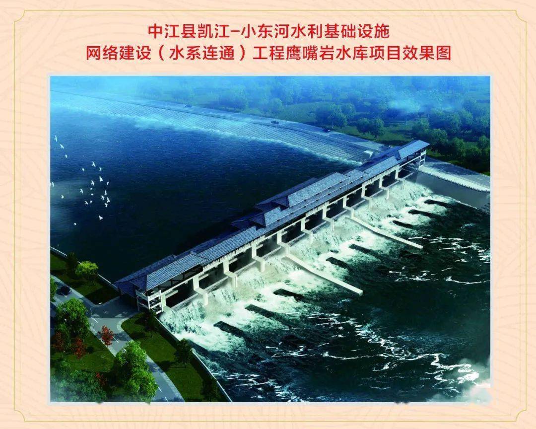 2亿元,新七里坝(鹰嘴岩水库)效果图出炉!_中江县