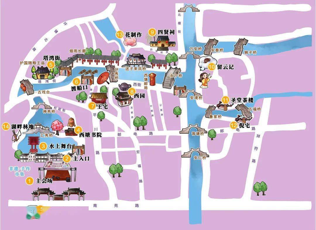江南古镇地图分布图图片