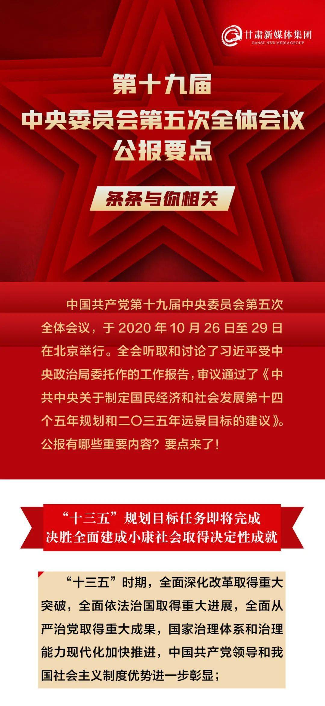 【图解】条条与你相关!十九届五中全会公报要点来了