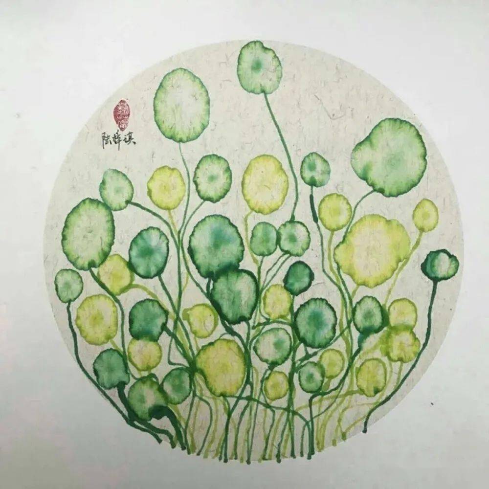 儿童水墨画中的"造形",是儿童通过水墨表现手法在宣纸上创造新的"形状