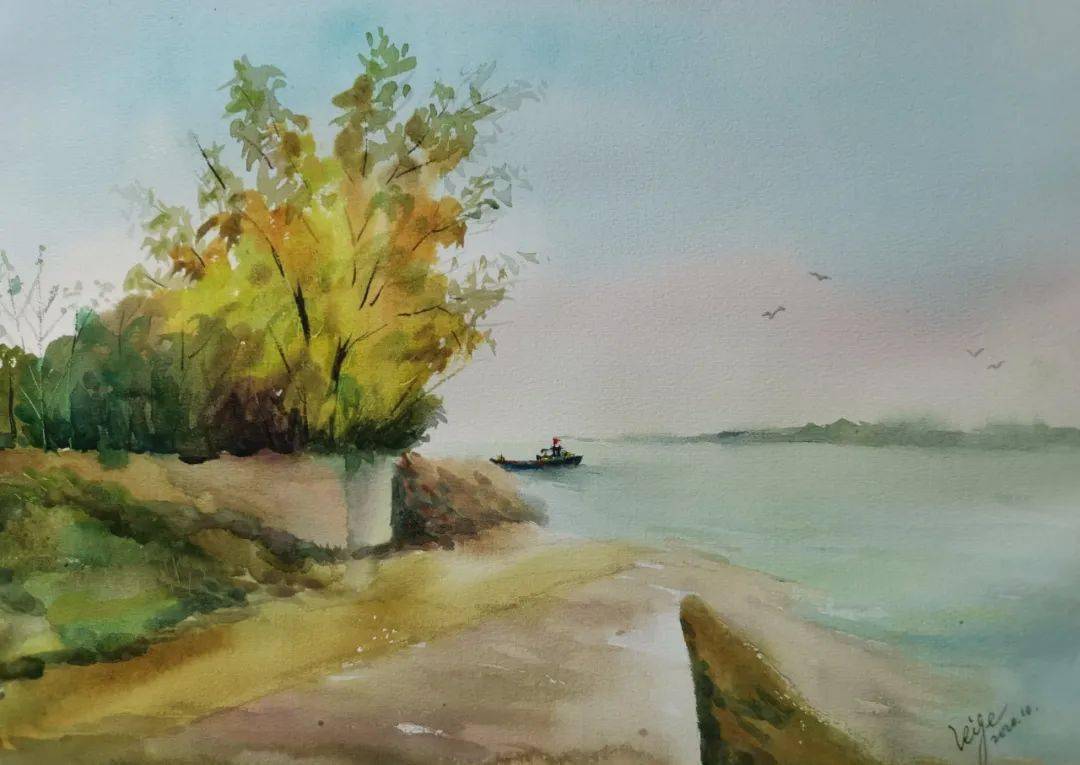 路上的风景武汉东湖写生画展