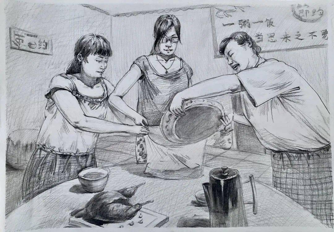 绘画作品篇厉行节约勤俭爱国作品征集活动期待你的投票