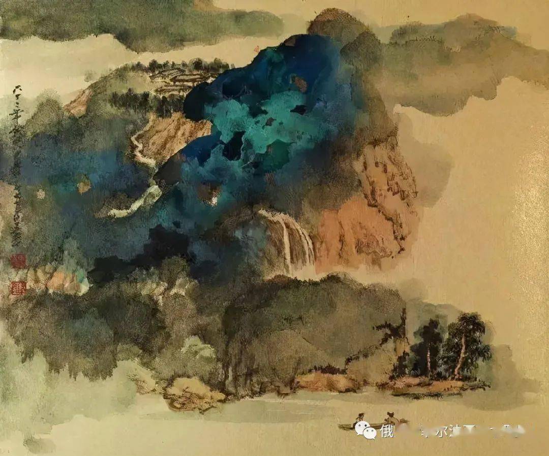 大师作品泼彩泼墨是他一生是最具创造性的艺术成就