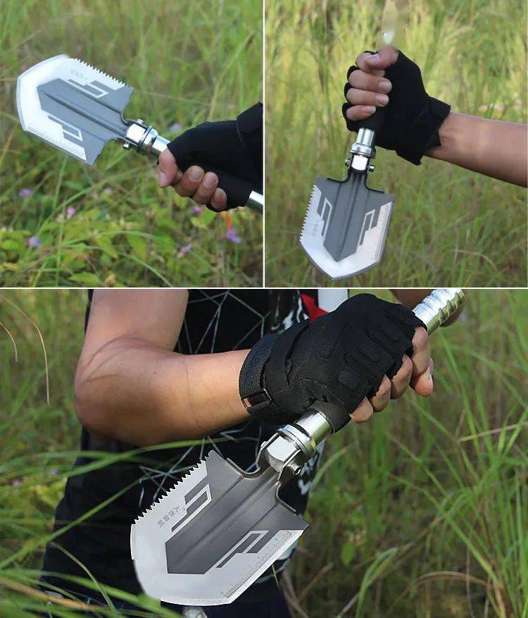 户外防身利器,迷你多功能战术铲h25 十八般武艺样样齐全