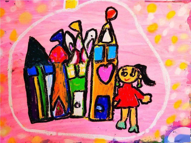 《爱吹泡泡的小可爱》儿童创意思维画七彩梦想小画家:张辰雨年龄:8岁