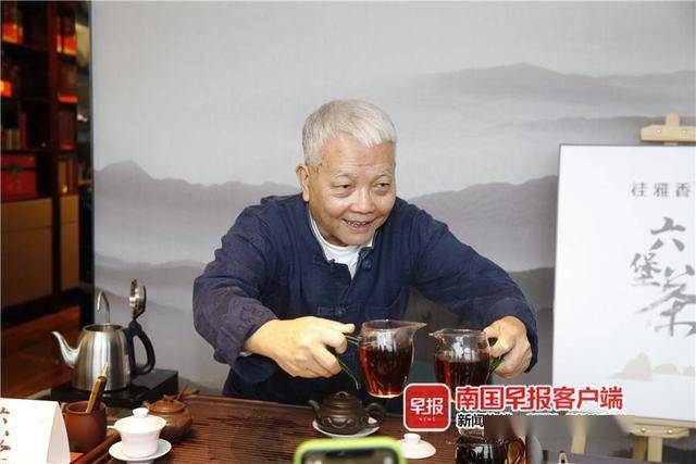哇这六堡茶汤也太美了香港茶王陈国义给南宁市民开泡六堡茶
