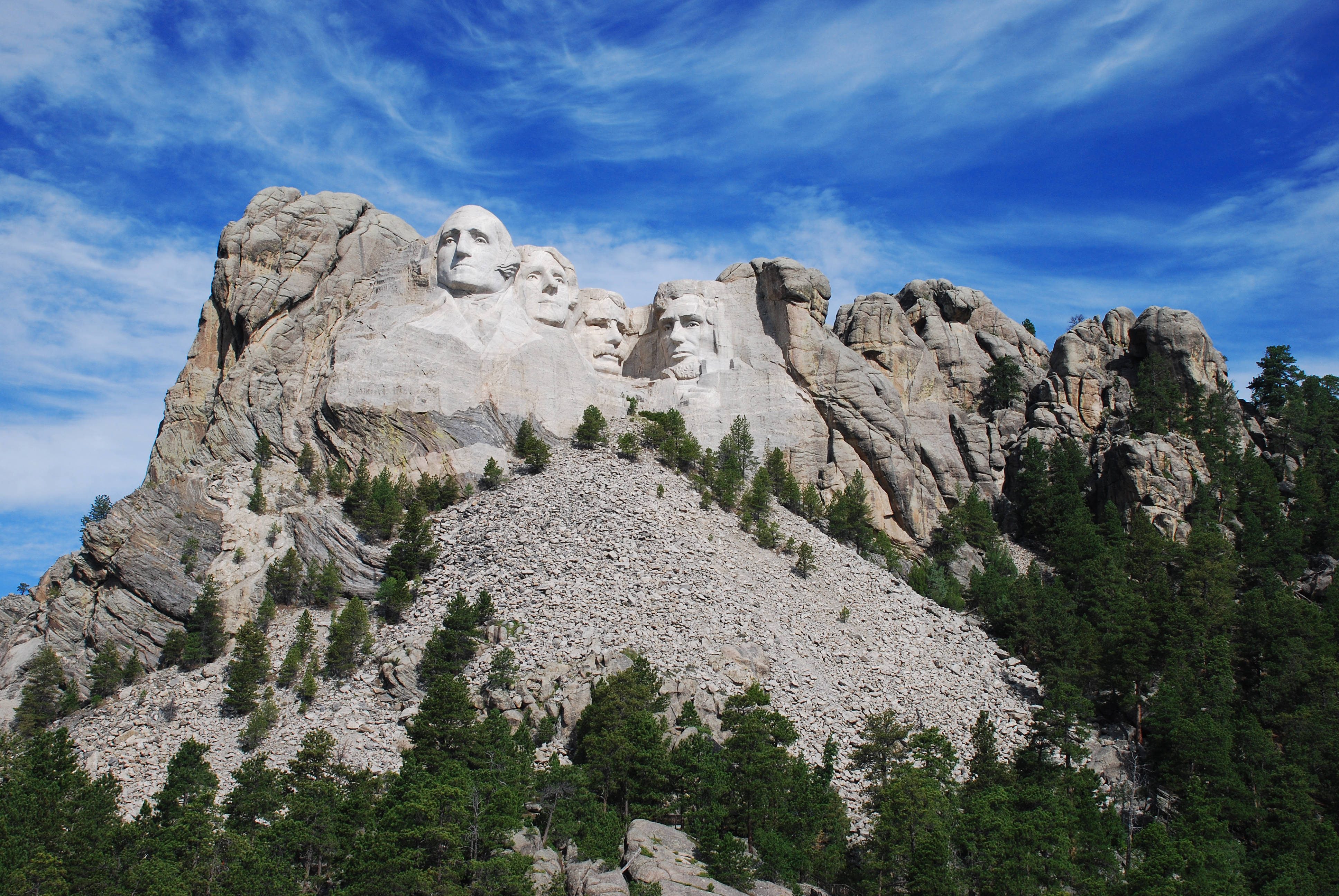 美国总统山雕塑高清图片-千叶网
