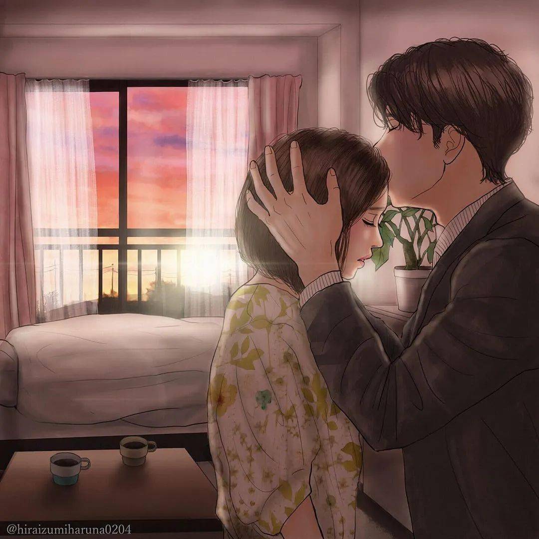 看完老脸就红日本插画师笔下又污又甜的情侣日常场面太过劲爆看完面红