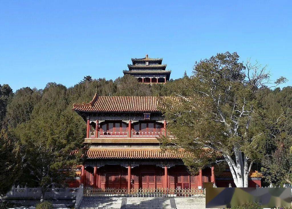 就说走就走从南门进了景山 就奔绮望楼东边这儿有条山路能最快的直达