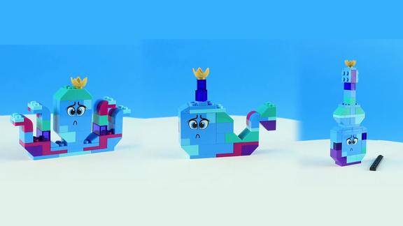 瓦特弗拉女王的创意盒章鱼和鲸鱼拼装乐高大电影2系列70825