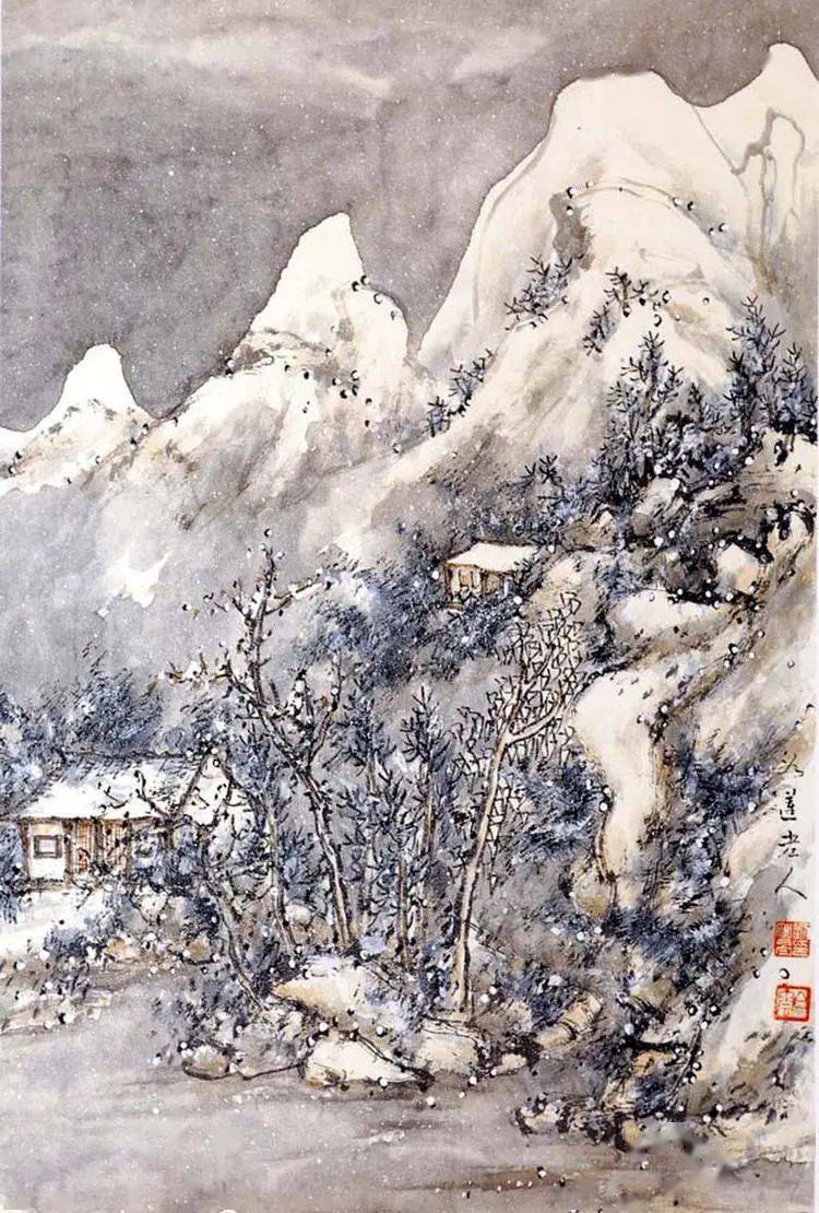 刘知白山水画作品欣赏