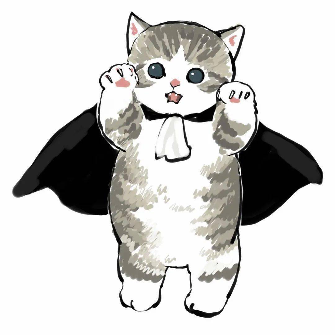 手绘头像可爱猫咪插画头像