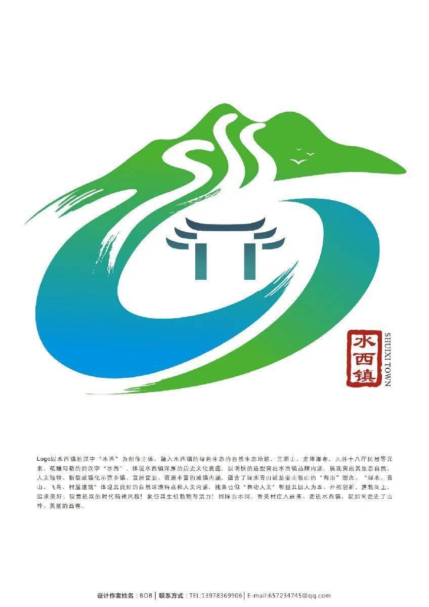 够喜爱选出来水西示范镇形象logo和宣传口号投票开始啦