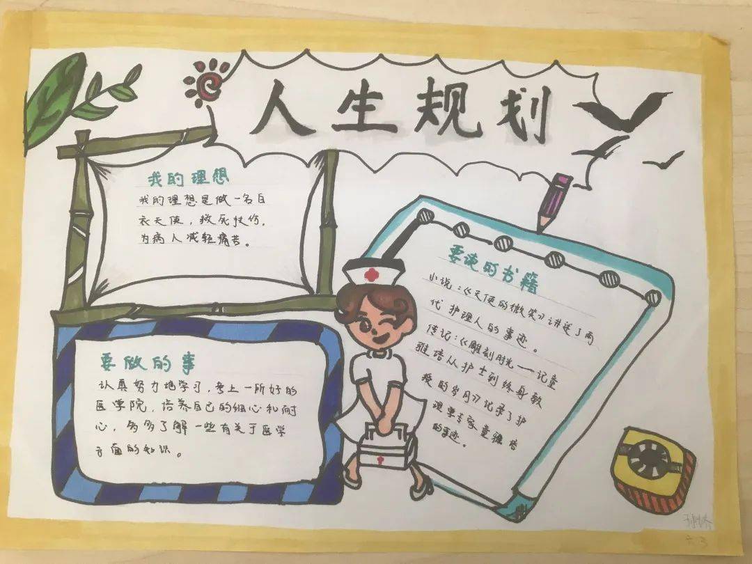 小学生人生设计卡图片图片