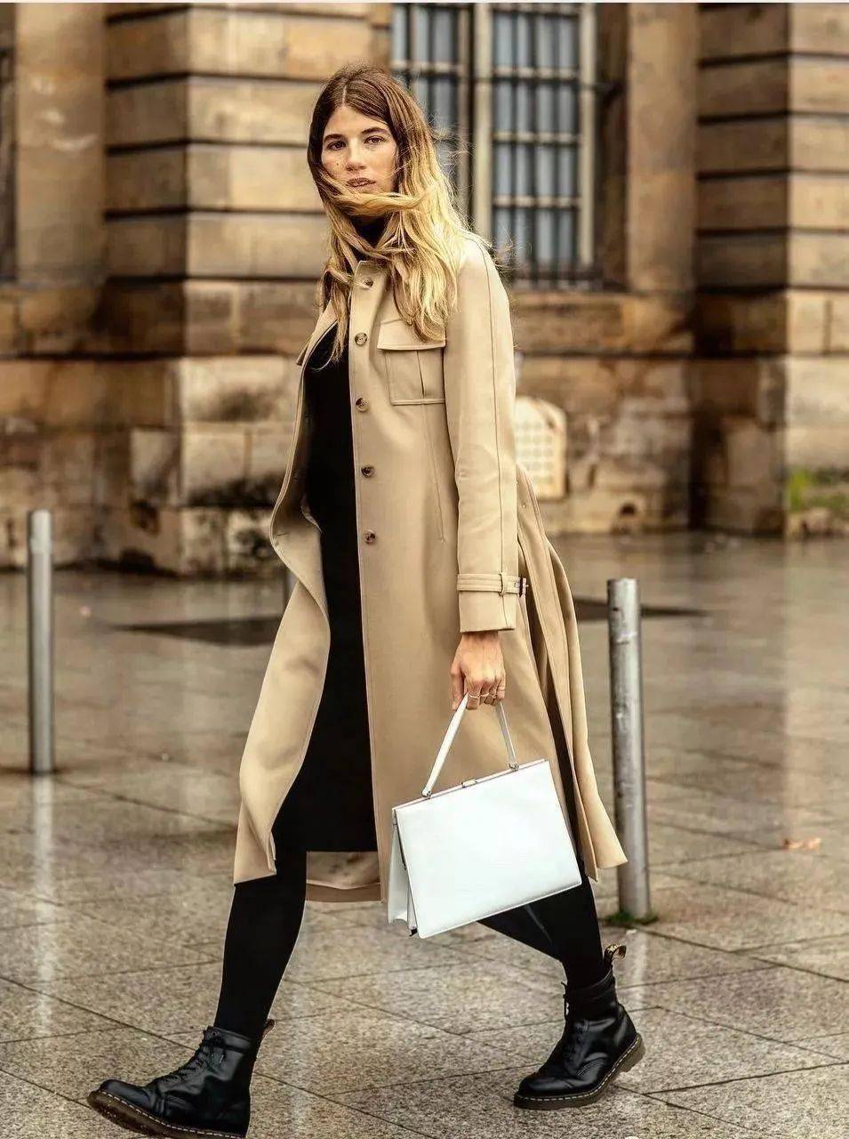 宽松长大衣 长靴linkfashion长大衣配过膝靴,女神范儿最爱的组合.