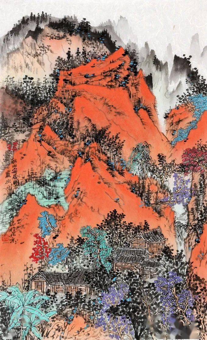 书画家影像网|在笔墨中品味诗的律动·中国山水画家张娟