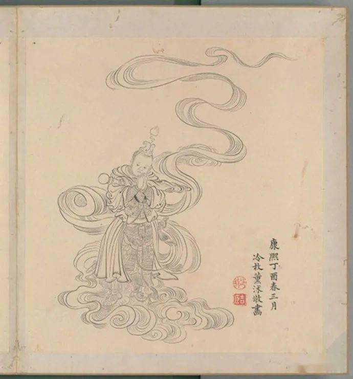 【名品视界】冷牧《白描罗汉》(20帧)欣赏