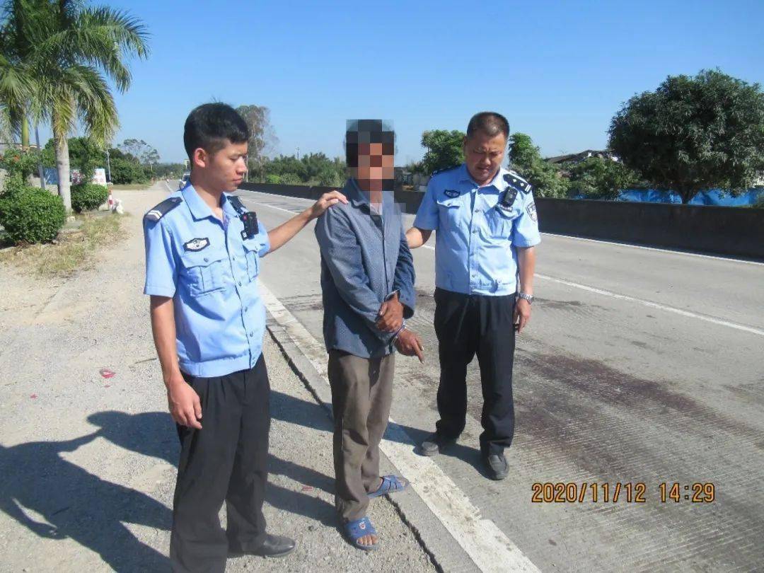 6天破案阳春一男子撞死人后逃逸没想到开的竟然是收割机