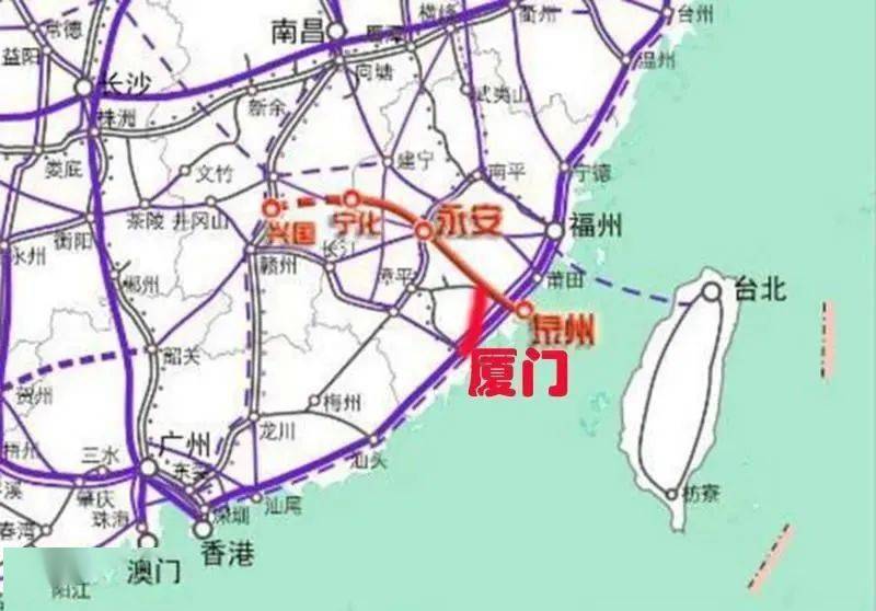 是廈門港後方兩條鐵路通道之一,線路起於興泉鐵路安溪東站,經泉州市