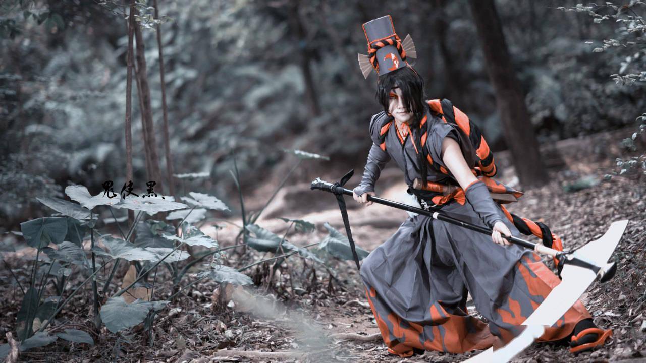 阴阳师鬼使黑白cosplay