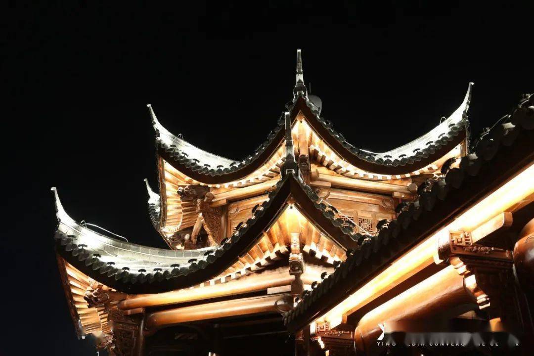 如梦似幻义乌江上新增一处夜游打卡地