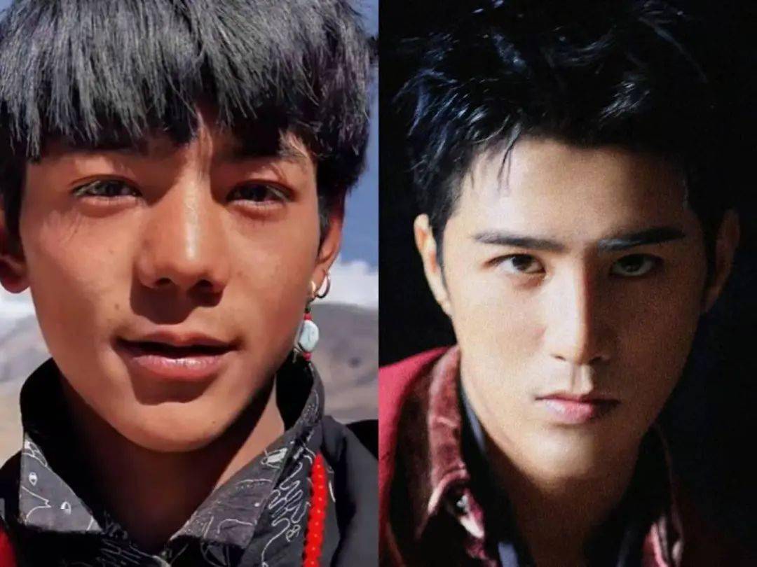 康巴丁真堪称明星脸熔炉,彭于晏何炅都有他的影子_姜潮