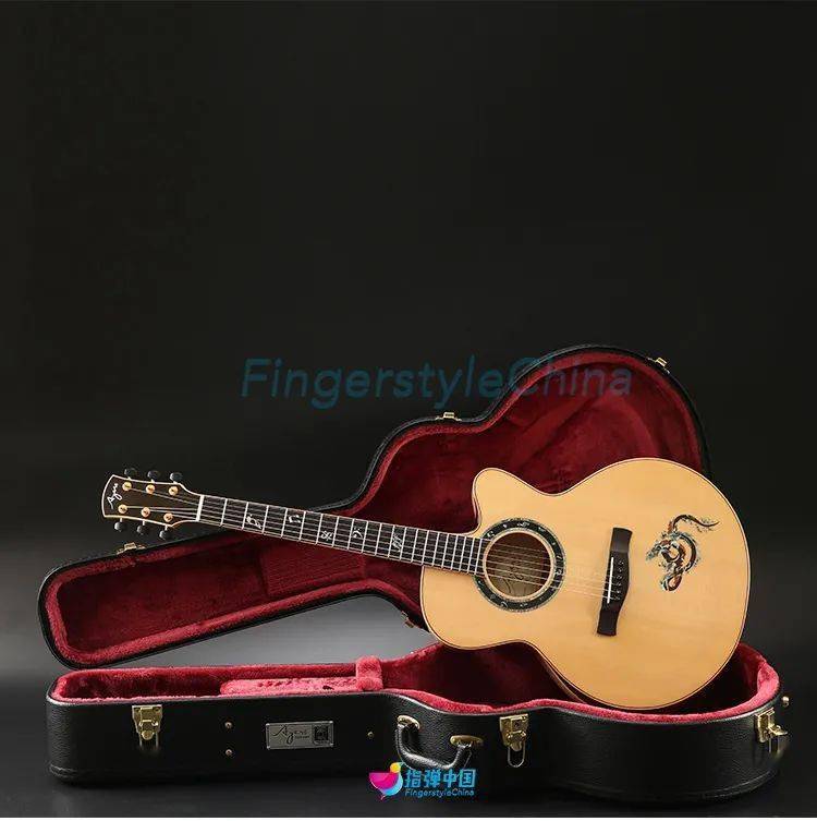 越南手工ayers爱乐诗大师款龙韵 音符龙全单民谣木吉他