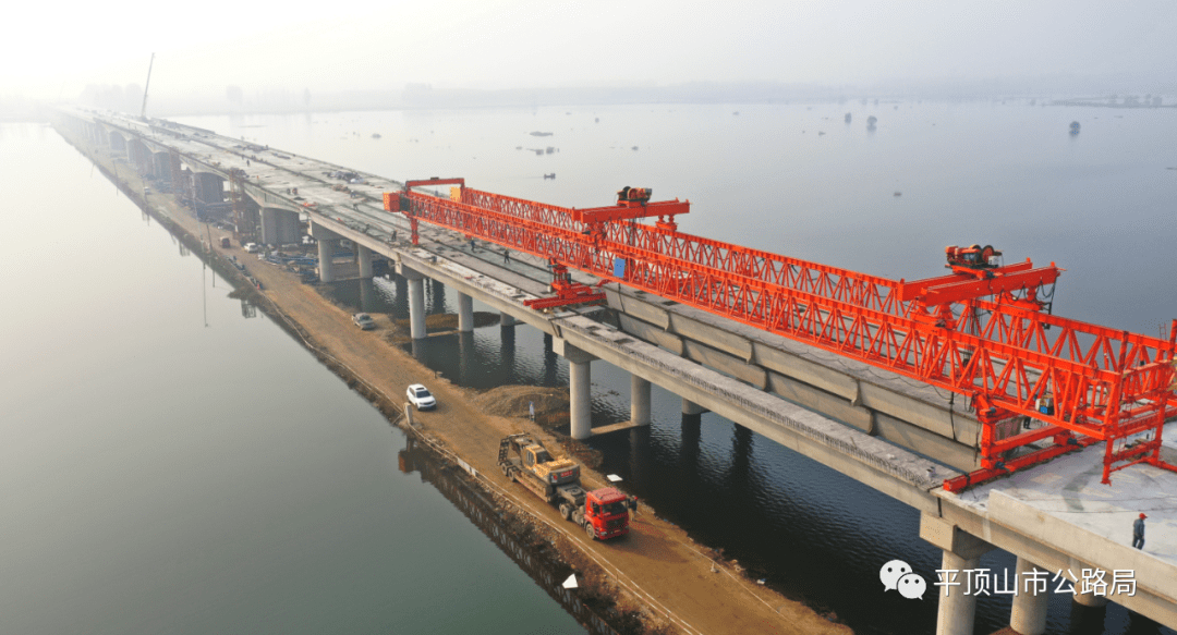 壮观,平顶山大西环沙河特大桥贯通啦!将来出行更便捷!