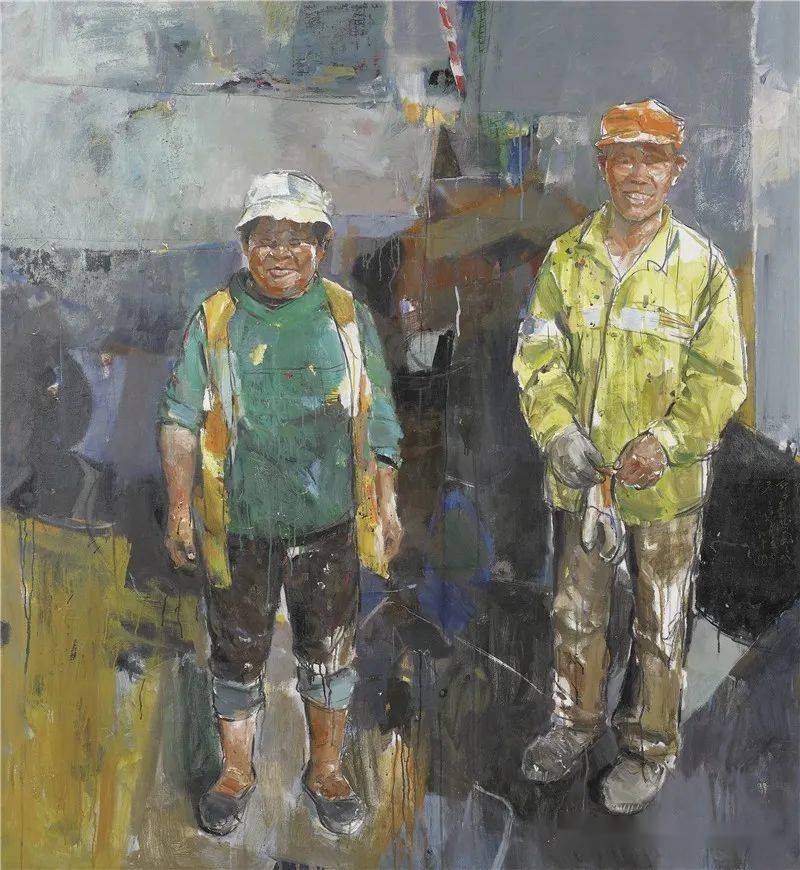 老两口 180cmx165cm 孙平