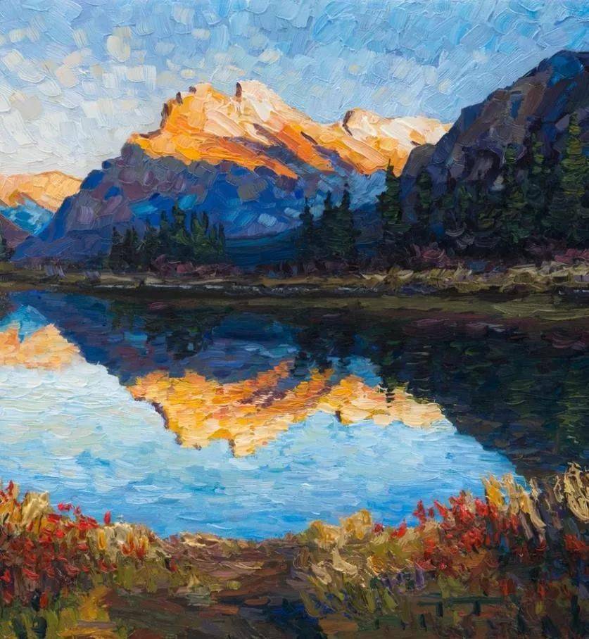 唯美壮丽的印象派油画风景美极了