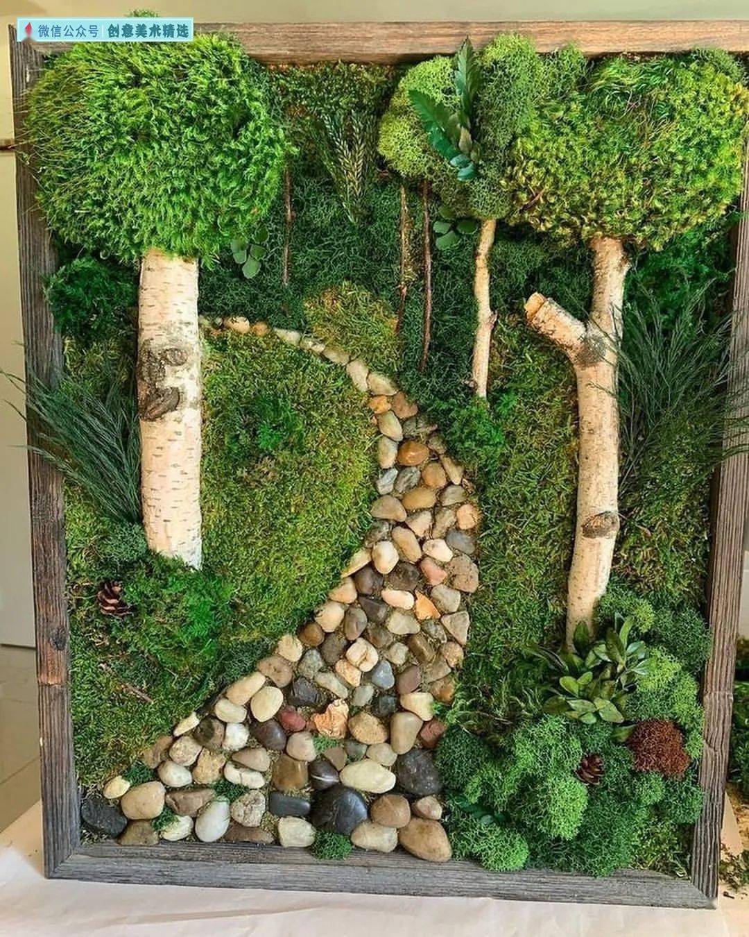 走近自然植物拼贴装置艺术感受原生态设计美学